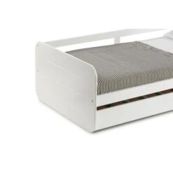 ROMANA Lit Gigogne Enfant En MDF - Blanc - 2 X L90 X L190 Cm -Vente De Chambre romana lit gigogne enfant en mdf blanc 2 x l90 x l190 cm 8435178317971 453415