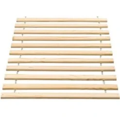 Sommier à Lattes 90 X 200 Cm 16 Lattes Bois Clair Extra