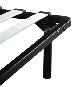 Sommier à Lattes Noir Sur Pieds 160x200 Cm Somkit -Vente De Chambre sommier a lattes noir sur pieds 160x200 cm somkit 3701030115128 1238603