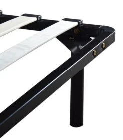 Sommier à Lattes Noir Sur Pieds 90x200 Cm Somkit -Vente De Chambre sommier a lattes noir sur pieds 90x200 cm somkit 3701030115098 1238592