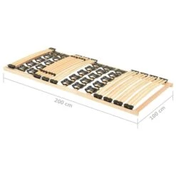 Sommier Avec 38 Lattes Tête De Lit Réglable 100x200 Cm -Vente De Chambre sommier avec 38 lattes tete de lit reglable 100x200 cm 3666722238298 1109616