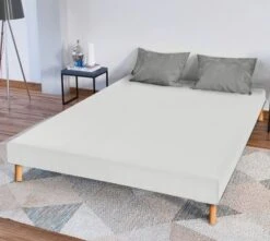 Sommier Tapissier Capucine Blanc 90x190 Cm - 13 Cm - Pieds Non Inclus -Vente De Chambre sommier tapissier capucine blanc 90x190 cm 13 cm pieds non inclus 3701030115234 1238565