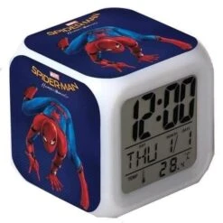 SPIDERMAN Réveil Enfant Color Changing - Rétro-éclairé