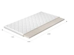 Surmatelas En Latex Naturel Luxia - 4 Cm - 7 Tailles -Vente De Chambre surmatelas en latex naturel luxia 4 cm 7 tailles 3666722946872 1490970