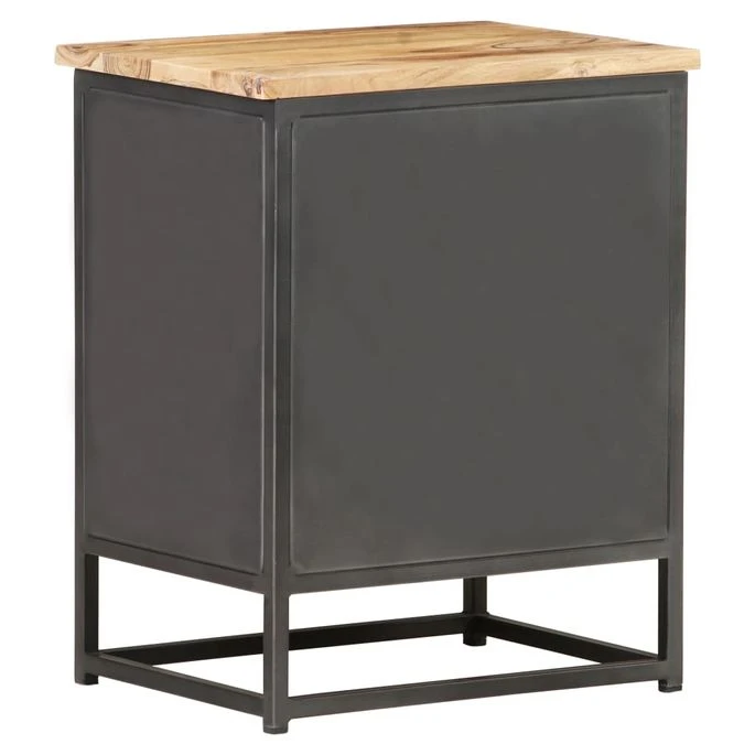 Table De Chevet 40x30x50 Cm Bois D'acacia Massif 3 5 Table De Chevet 40x30x50 Cm Bois D'acacia Massif 3 – Image 5