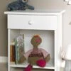 Table De Chevet Enfant 1 Tiroir Blanc Vogua
