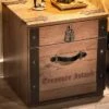 Table De Chevet Enfant Pirate Bois Clair