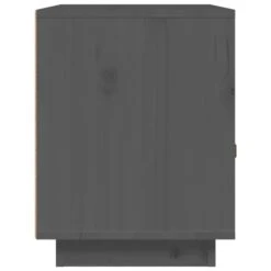 Table De Chevet Gris 40x34x45 Cm Bois De Pin Massif -Vente De Chambre table de chevet gris 40x34x45 cm bois de pin massif 3666722942102 1500305