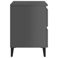 Table De Chevet Gris Brillant 40x35x50 Cm 11 Table De Chevet Gris Brillant 40x35x50 Cm -Vente De Chambre table de chevet gris brillant 40x35x50 cm agglomere 3666722488815 699005
