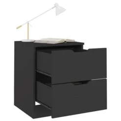 Table De Chevet Noir 40x40x50 Cm -Vente De Chambre table de chevet noir 40x40x50 cm agglomere 3666722213066 1152494