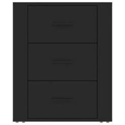 Table De Chevet Noir 50x36x60 Cm Bois D’ingénierie -Vente De Chambre table de chevet noir 50x36x60 cm bois d ingenierie 3666722942324 1507093