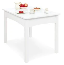 Pinolino Table Enfant Pin Massif Lasuré Blanc Martha
