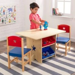 Table Et 2 Chaises Naturel Et Multicouleurs Kidkraft 26912 -Vente De Chambre table et 2 chaises naturel et multicouleurs kidkraft 26912 0706943269121 140050