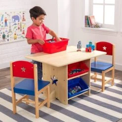 Table Et 2 Chaises Naturel Et Multicouleurs Kidkraft 26912 -Vente De Chambre table et 2 chaises naturel et multicouleurs kidkraft 26912 0706943269121 350655