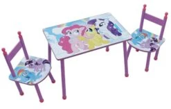 Table Rectangulaire Et 2 Chaises My Little Pony