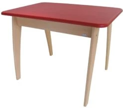 Table Rouge Et Naturelle Bambino