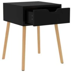 Tables De Chevet 2 Pcs Noir 40x40x56 Cm -Vente De Chambre tables de chevet 2 pcs noir 40x40x56 cm 3666722143028 1305170