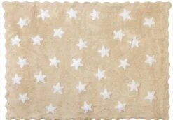 Tapis 100% Coton étoiles Terre 120x160