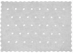 Tapis 100% Coton Pois Gris 120x160