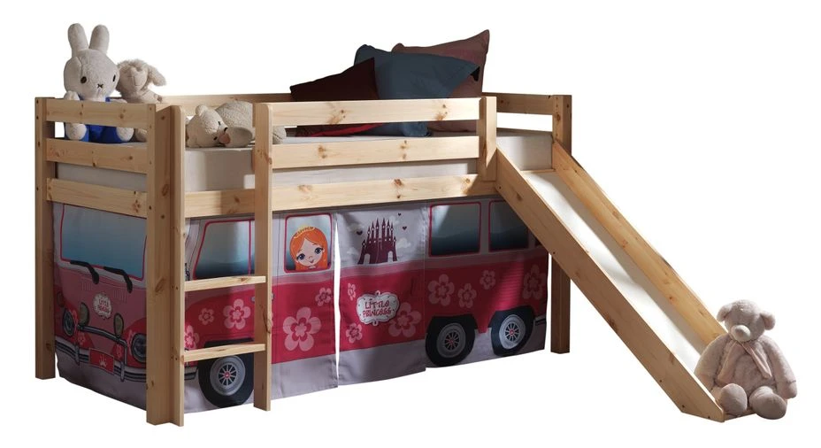 Tente Pour Lit Mezzanine Tissu Rose Little Princess 1 Tente Pour Lit Mezzanine Tissu Rose Little Princess