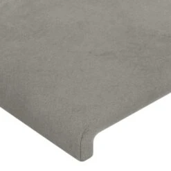 Tête De Lit Avec Oreilles Gris Clair 163x23x78/88 Cm Velours -Vente De Chambre tete de lit avec oreilles gris clair 163x23x78 88 cm velours 3666722825689 1455306