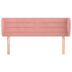 Tête De Lit Avec Oreilles Rose 147x23x78/88 Cm Velours -Vente De Chambre tete de lit avec oreilles rose 147x23x78 88 cm velours 3666722825795 1455381