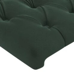 Tête De Lit Avec Oreilles Vert Foncé 163x16x78/88 Cm Velours -Vente De Chambre tete de lit avec oreilles vert fonce 163x16x78 88 cm velours 3666722825276 1458397
