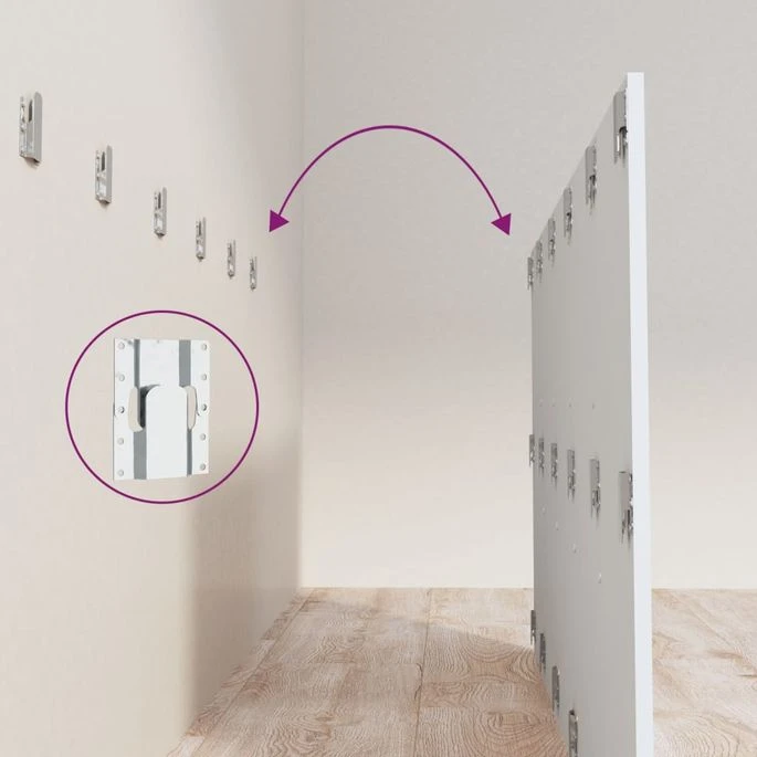 Tête De Lit Blanc 200x1,5x80 Cm Bois D'ingénierie 5 Tête De Lit Blanc 200x1,5x80 Cm Bois D'ingénierie – Image 5