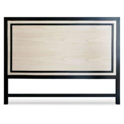 Tête De Lit Chêne Massif Clair Et Noir Meira 160 Cm