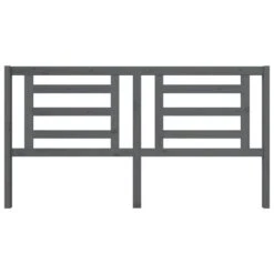 Tête De Lit Gris 186x4x100 Cm Bois De Pin Massif -Vente De Chambre tete de lit gris 186x4x100 cm bois de pin massif 3666722767514 1425369