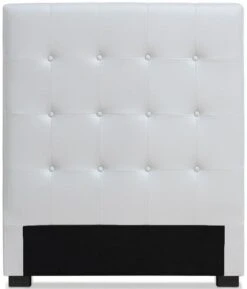 Tête De Lit Simili Cuir Blanc Luxa L 90 Cm