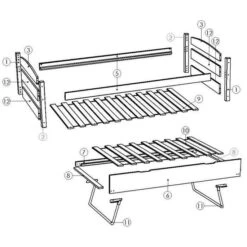THOMAS Lit Gigogne Contemporain En Bois épicéa Massif Vernis Naturel + Pieds En Métal + Sommiers - L 90 X L 190 Cm -Vente De Chambre thomas lit gigogne contemporain en bois epicea massif vernis naturel pieds en metal sommiers l 90 x l 190 cm 3514230000015 453407