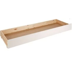 Tiroir De Lit Banquette Extensible Pin Massif Blanc Pino