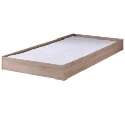 Tiroir De Lit Bois Chêne Clair Aline 90x190 Cm