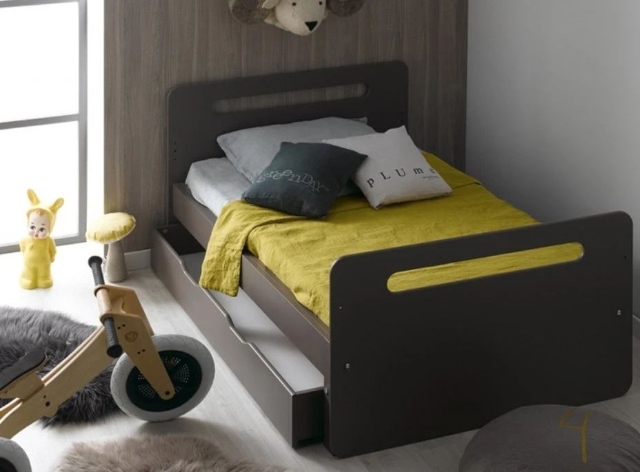 Tiroir De Lit Enfant évolutif Bois Taupe Féroé 3 Tiroir De Lit Enfant évolutif Bois Taupe Féroé – Image 3