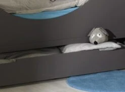 Tiroir De Lit Sur Pieds 90x200 Cm Bois Anthracite Home Kid -Vente De Chambre tiroir de lit sur pieds 90x200 cm bois anthracite home kid 3700429610367 655263