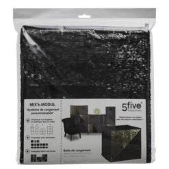 Tiroir De Rangement - 31 X 31 Cm - Sequin Noir -Vente De Chambre tiroir de rangement 31 x 31 cm sequin noir 3560239651727 456550