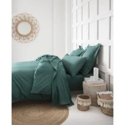 TODAY Housse De Couette 100% Coton - 220x240 Cm - Vert émeraude