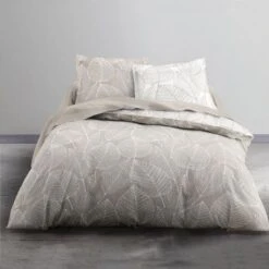 TODAY Parure De Couette 220x240 + 2 Taies D'oreillers 63x63cm - 100% Coton - Flanelle 2020 Canopee TODAY