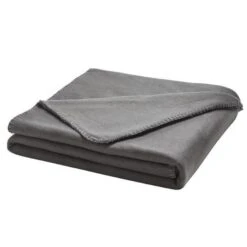 TODAY Plaid Access - 100% Polyester - 125 X 150 Cm - Zinc