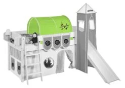 Tunnel Beige Et Vert Dragon Pour Lit Enfant