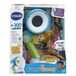 VTECH - Funny Sunny, Mon Compagnon Interactif Bleu -Vente De Chambre vtech funny sunny mon compagnon interactif bleu 3417765462054 1022828
